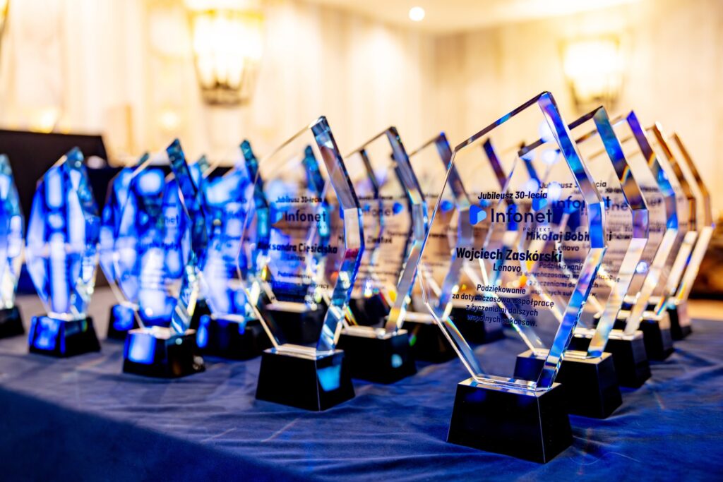 Gala Jubileuszowa Infonet Projekt - statuetki